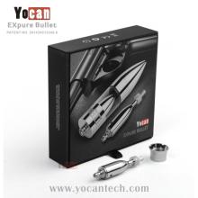 Original design Yocan EXpure Bullet glass tank ecig pyrex glass with pure metal atomizer ecig