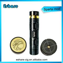 2014 big vapor sparta mod 26650 battery sparta 26650 mod ant drip tip glass driptips