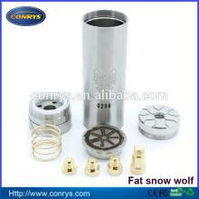 304 stainless stell mech mod fat snow wolf mod with givo mechanical mod