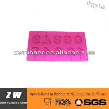 ZW Popular Number Shape Silicone Lollipop Mould, Silicone  Sugar  Mold