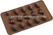 Silicone egg shape chocolate mould, round silicone chocolate mould