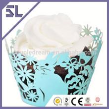 Laser Cutting Paper Cupcake Cups Wrappers for Cake Decorative