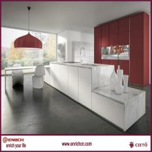 Guangzhou latest dark chocolate melamine kitchen cabinet