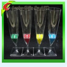 Water Activated Wholesale Champagne Glass Cup with Colorful LED Light