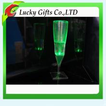 Factory Sell Green  Lighting  Decorative Champagne LED Glass Cups