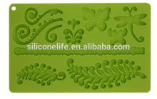FDA washable non-stick cake decorating tools silicone lace molds for cake decorating