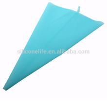 2014 Hot Sale Non Stick Light Blue Cake Decorating Silicone Piping Bag
