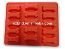 Red bone Shaped FDA silicone chocolate molds