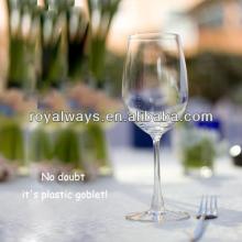Lasted design! Nice shape customized elegent plastic Red Wine Glass BPA free