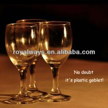 Good quality Nice shape customized elegent plastic Red Wine Glass BPA free