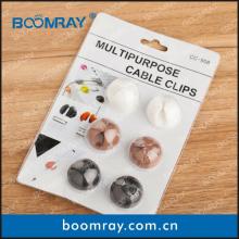 6 pcs Smart Wire Cord Cable Line Fixer  champagne   flute  gift box
