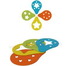 CC8515 Star 4-Piece Food Safe Grade Plastic cake decorating  stencil s