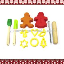 Kids funny silicone baking set for cake decoration