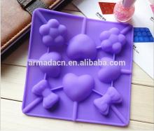 2014 best selling silicone mini design lollipop molds