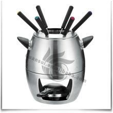 High Quality 10pcs stainless steel chocolate fondue pot