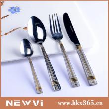 Chinese the Great Wall pattern stainless steel cutlery and Corn Starch cutlery