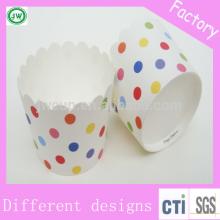 Disposable mini muffin baking cups,paper cupcake baking cups wholesale in Guangzhou with PVC tube pa