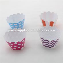 Cake Decoration Striped Chevron Polka dot Heart Cupcake Wrappers