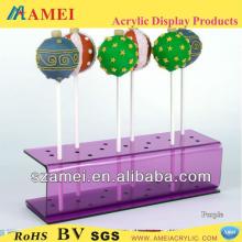 Custom colored acrylic lollipop rack
