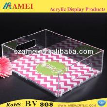 POP retail chewing gum display/acrylic taray/acrylic