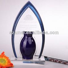 Red wine cardboard floor display/pop advertising flooring acrylic awards display stand
