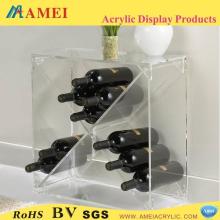 2014 new novelty clear acrylic display/Good Quality Red Wine Display Stand