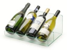 wholesale unique design acrylic display/Clear Acrylic Red Wine Display