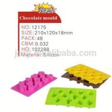 Hot sale factory direct price silicone rubber chocolate moulds with 12 different designs