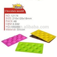 Hot sale  factory   direct   price  silicone moulds chocolate with 12 different designs