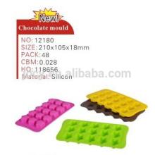 Hot sale factory direct price chocolate silicon mould with 12 different designs