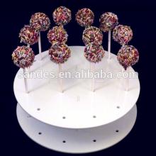 Unique Crystal White Circinal Acrylic Lollipop Rack