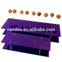 Dark Purple Design Long Acrylic Lollipop Display Rack