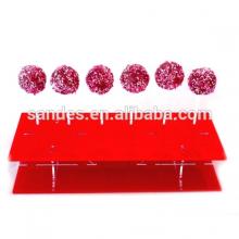 Handmade Red Rectangular Acrylic Lollipop Display Rack