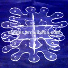 Attractive Fashionable Flower Design Clear Acrylic Lollipop Display Rack
