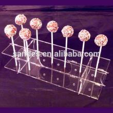 Simple Design Handmade Pure Clear Acrylic Lollipop Display Rack