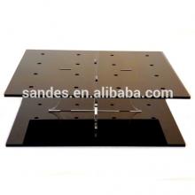 Handmade Dark Black Acrylic Lollipop Display Rack with Pillar