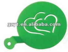 Holiday  heart   shape  cake decorating design plastic cake stencil