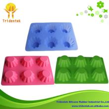 Colorful Cake Decoration Silicone 6 Cup Mini Muffin Pan