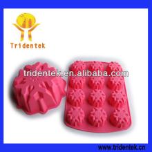 Fashion 12-cup snow shape silicone cake decorating molds