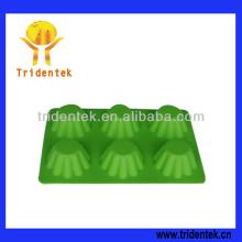Any Color Edible Flower 6 cup Silicone Moulds Cake Decorating