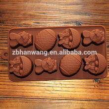 Nicole B0050 3D mini Rabbit Flower and Easter eggs design silicone chocolate candy cake molds