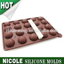Nicole 20 holes ball shape silicone rubber ice tray lollipop mold B0141