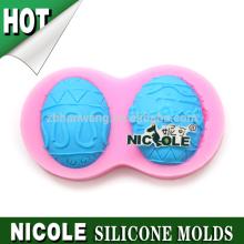 F0737 Easter egg Nicole cake decoration silicone fondant cake molds factory