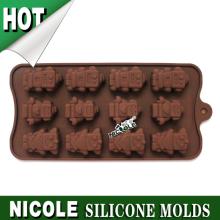 B0184 robot Nicole chocolate 3d silicone cake decorating molds factory