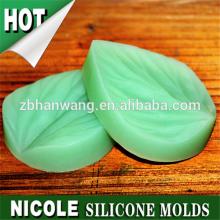 Nicole factory Q0048 handmade leaf shape icing silicone mold cake decorating