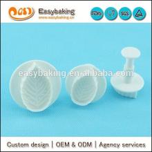 Wholesale custom rose leaf plunger cutter for cake decorating