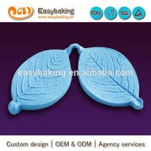 Wholesale custom medium rose leaf cake decorating molds cake fondant silicone mold