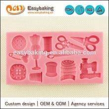 Custom Sewing kit silicone cake molds for cake decorating and Arts & Crafts