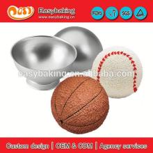 Wholesale  custom   ball s aluminum mold cookie cutter metal cake pan for cake decorating