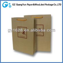 popular design cheap brown champagne paper bag